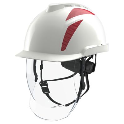 V-Gard® 950 Cascos de seguridad industriales sin ventilación con pantalla facial integrada